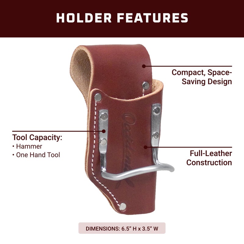 Occidental Leather 2-in-1 Tool & Hammer Holder - 2x the Tool Capacity - Made in USA - Image 3